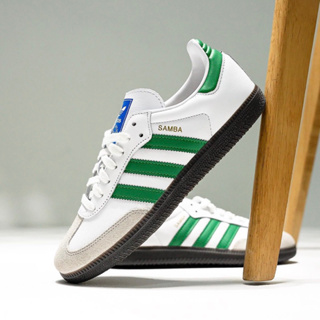 ถูกที่สุด ของแท้100% รองเท้าผ้าใบ Adidas Samba OG Green/White