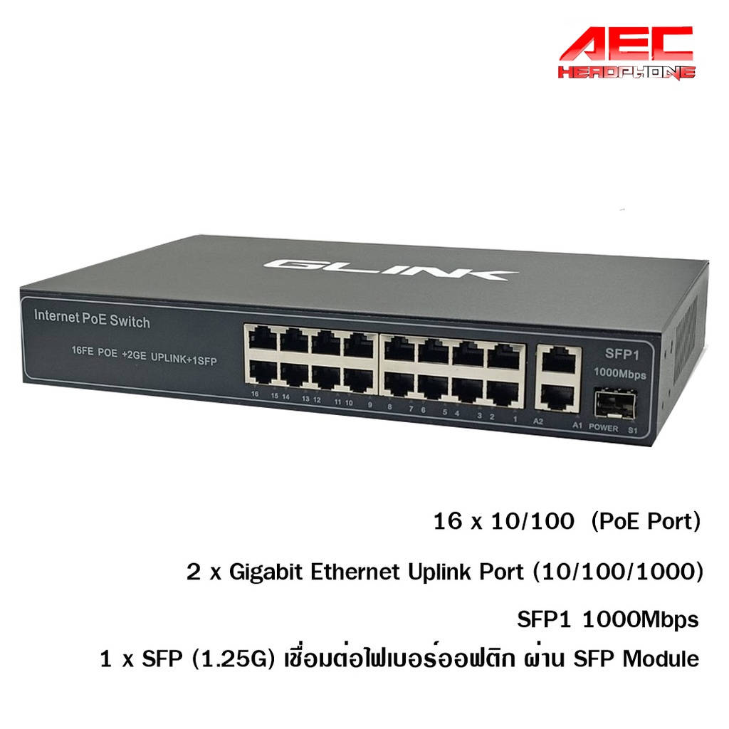 poe-switch-rack19-16-utp-2-uplink-1-sfp-ports