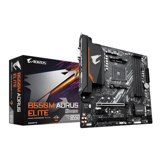 mainboard-เมนบอร์ด-am4-gigabyte-b550m-aorus-elite-ใช้งานปกติ