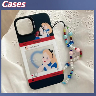 คูปองเคลม🎀เคสไอโ case for iphone 11 12 อะนิเมะเจ้าหญิงอลิซน่ารัก เคส 14 13 12 11 pro max เคสโทรศัพท์มือถือที่สร้างสรรค