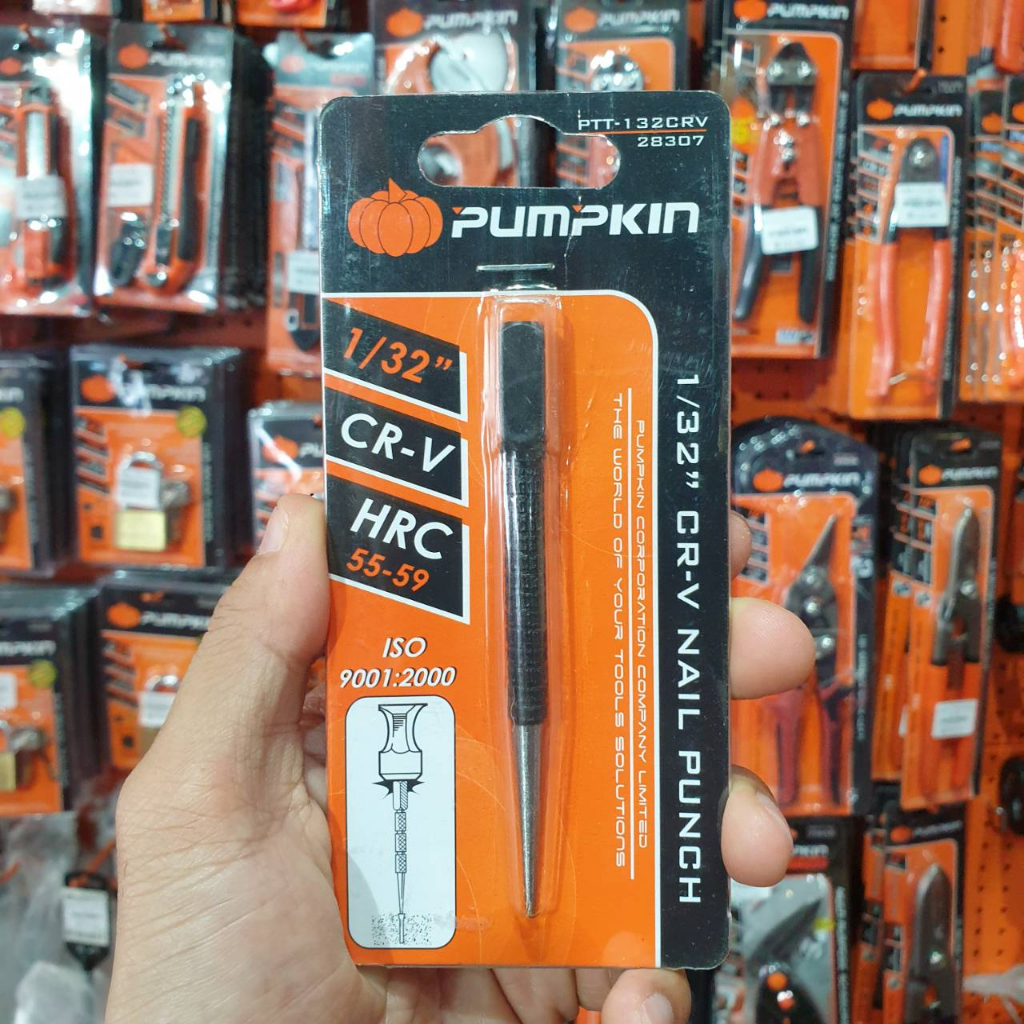 pumpkin-28307-เหล็กส่ง-cr-v-1-32-เหล็กตอกนำ-เหล็กนำ-เหล็กตอก-เหล็กตอกนำศูนย์-เหล็กส่งตะปู