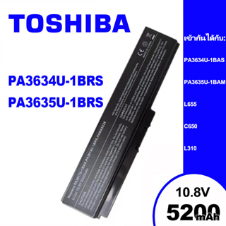 แบตเตอรี่โน๊ตบุ๊คToshibaใช้ได้กับรุ่น PA3634U-1BAS PA3635U-1BAM L310 L510 M645 M800 M801 M900