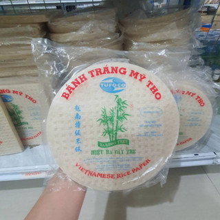 แผ่นเมี่ยงญวณ แผ่นกลม แผ่นแป้งแหนมเนือง แผ่นสลัดโรล Rice Paper ขนาด 500 กรัม