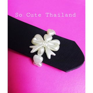 Brand: So Cute Thailand ที่รัดเข็มขัด โบว์มุกใหญ่ๆ