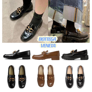 100% แบรนด์ใหม่และของแท้ BOTTEGA VENETA / BV แฟชั่นรองเท้าหนัง LOAFER