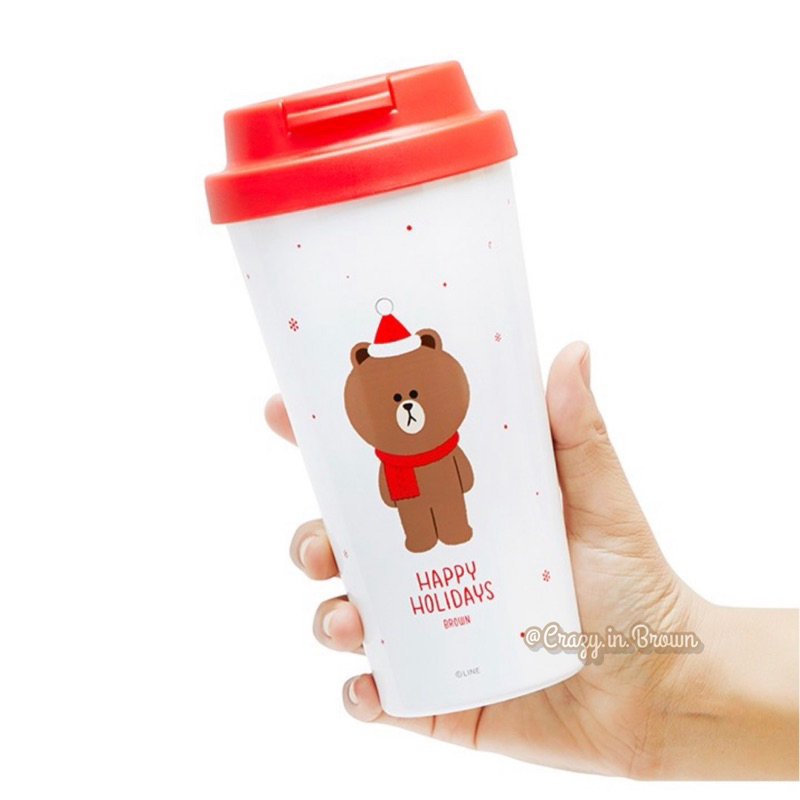 brown-christmas-tumbler-แก้วสแตนเลสเก็บอุณหภูมิ