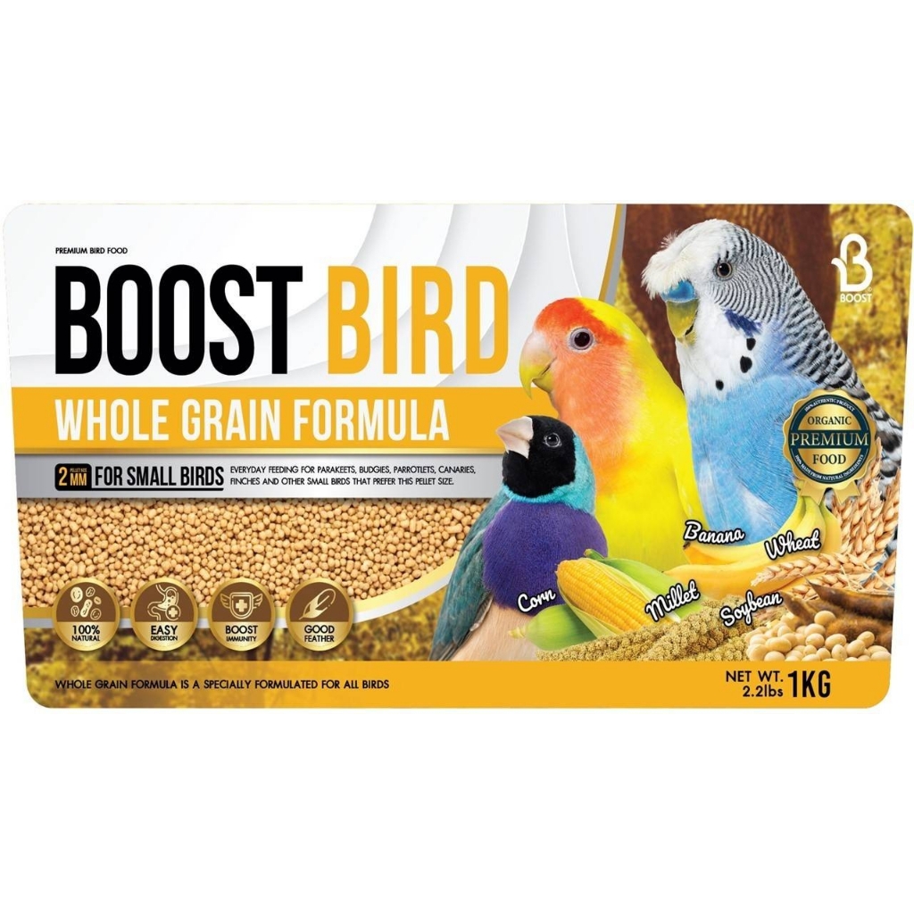 BOOST BIRD WHOLE GRAIN อาหารนกสูตรธัญพืช สำหรับนกหลายสายพันธุ์ ขนาด 1 ...