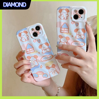 💲คูปองเคลม💲 case for iphone 11 12 ลูกสุนัขน่ารัก เคส 14 13 12 11 pro max การป้องกันอย่างเต็มที่ ป้องกันการตก