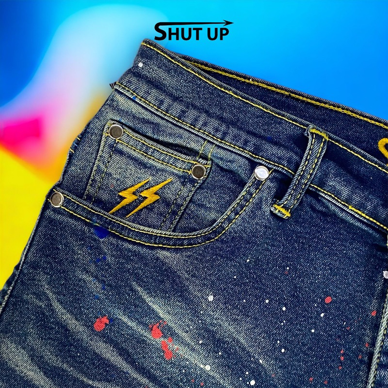 กางเกง SHUT UP SPLASH COLORS มีหลายไซส์ให้เลือก | Shopee Thailand