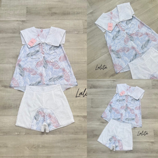 Lalita:Set 2 pcs. เช็ทเสื้อผ้าชีฟองปริ้นลาย(*รบกวนเช็คสต๊อกก่อนกดสั่งซื้อ)