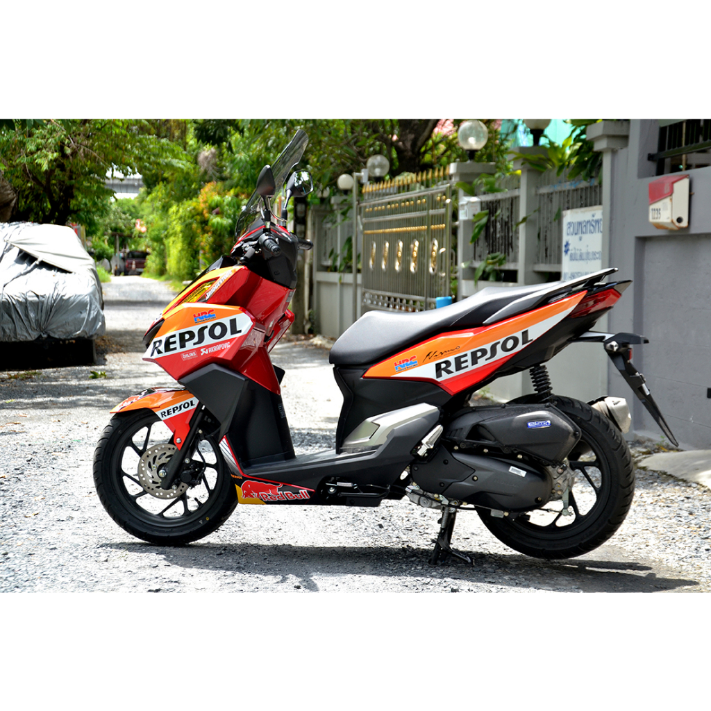 สติ๊กเกอร์แต่งลายรถ Honda Click 160 2023 ลาย Repsol | Shopee Thailand