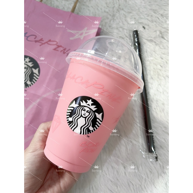 starbucks-แก้ว-blackpink-reuseable-ของใหม่แท้