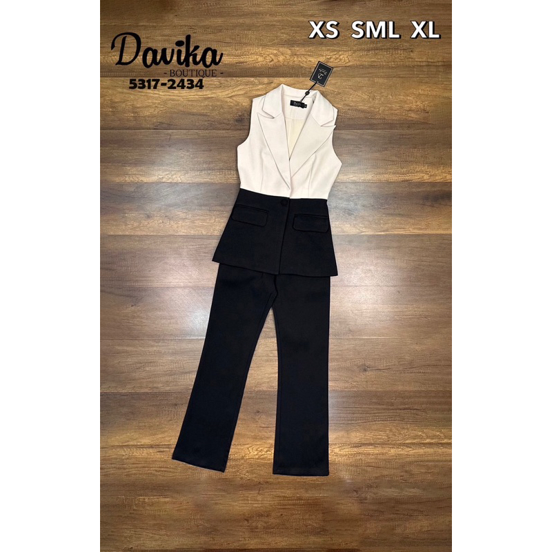 code-5317-เสื้อสูท-กางเกงขายาว-ชุดสาวออฟฟิศ-งานป้าย-davika