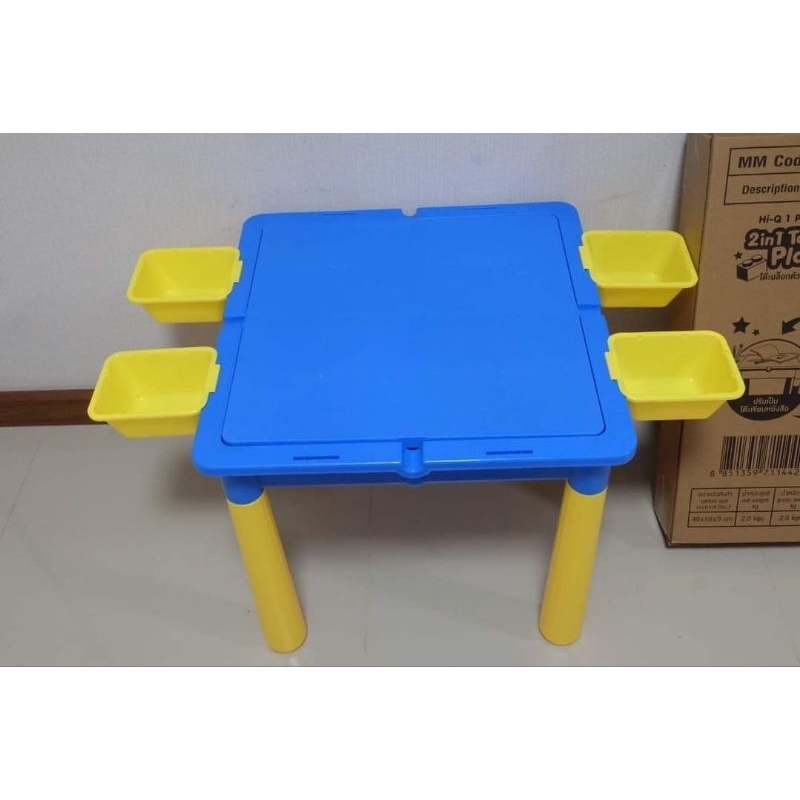 โต๊ะบล็อกตัวต่อเสริมจินตนาการ-hiq-มีตัวต่อ-100pcs