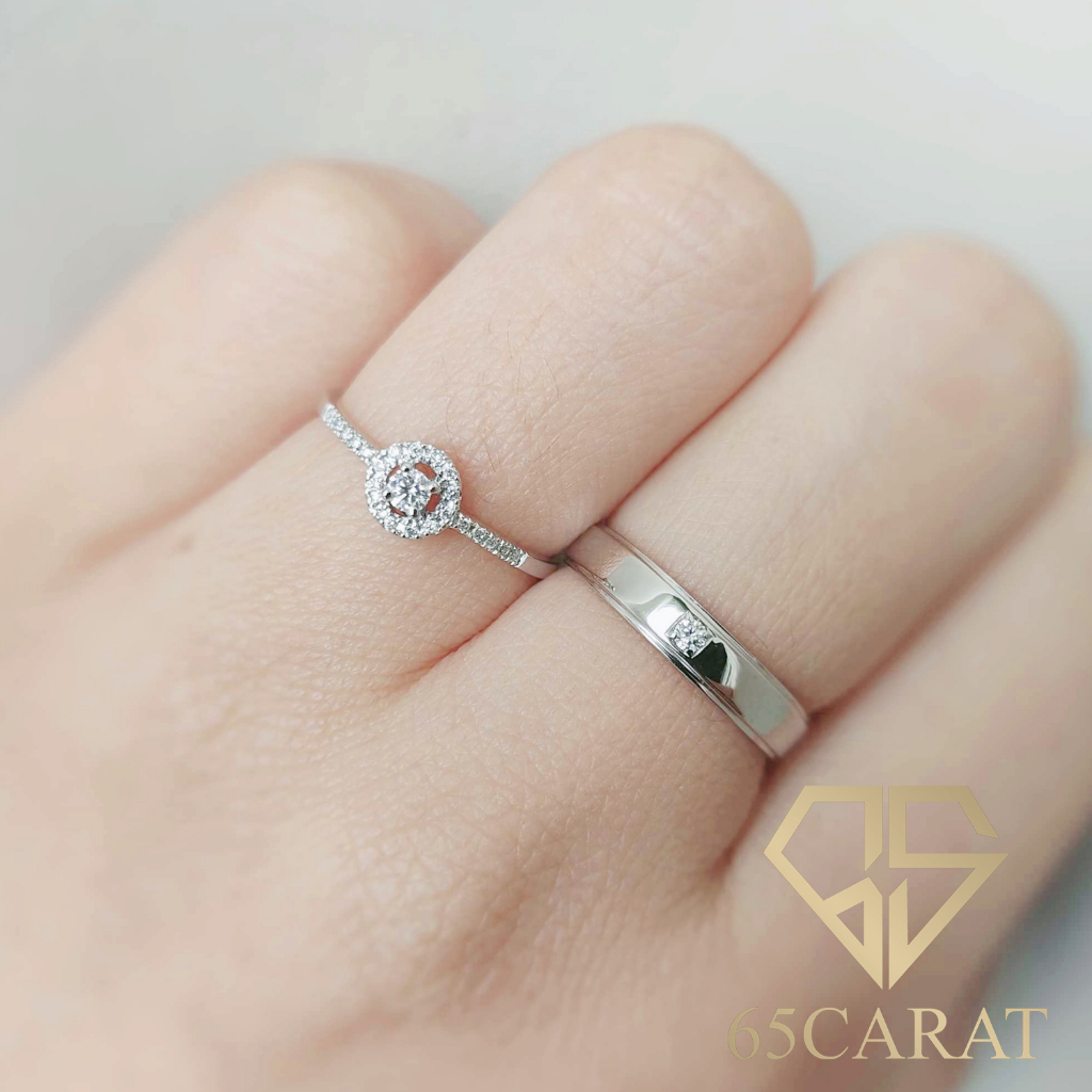 65carat-แหวนเพชรแท้น้ำ100-ราคาเป็นคู่-ทองคำแท้9k