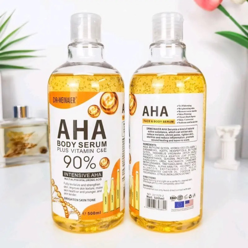 aha-body-serum-whiteningเซรั่มทาตัวขาวผลัดเซลล์ผิวที่ตายเผยผิวใหม่ขาวใสขึ้น-90-ขนาด500ml