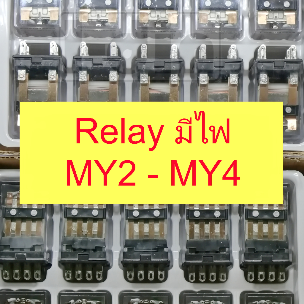 Relay รีเลย์แบบมีไฟ MY2NJ และ MY4NJ | Shopee Thailand