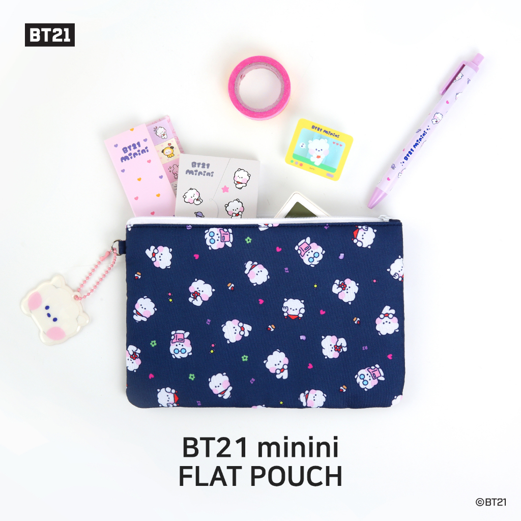 กระเป๋า-bt21-minini-flat-pouch-สินค้าพร้อมส่ง