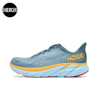HOKA ONE ONE Clifton 8 Mountain spring blue ของแท้ 100 %  Sports shoes Running shoes style