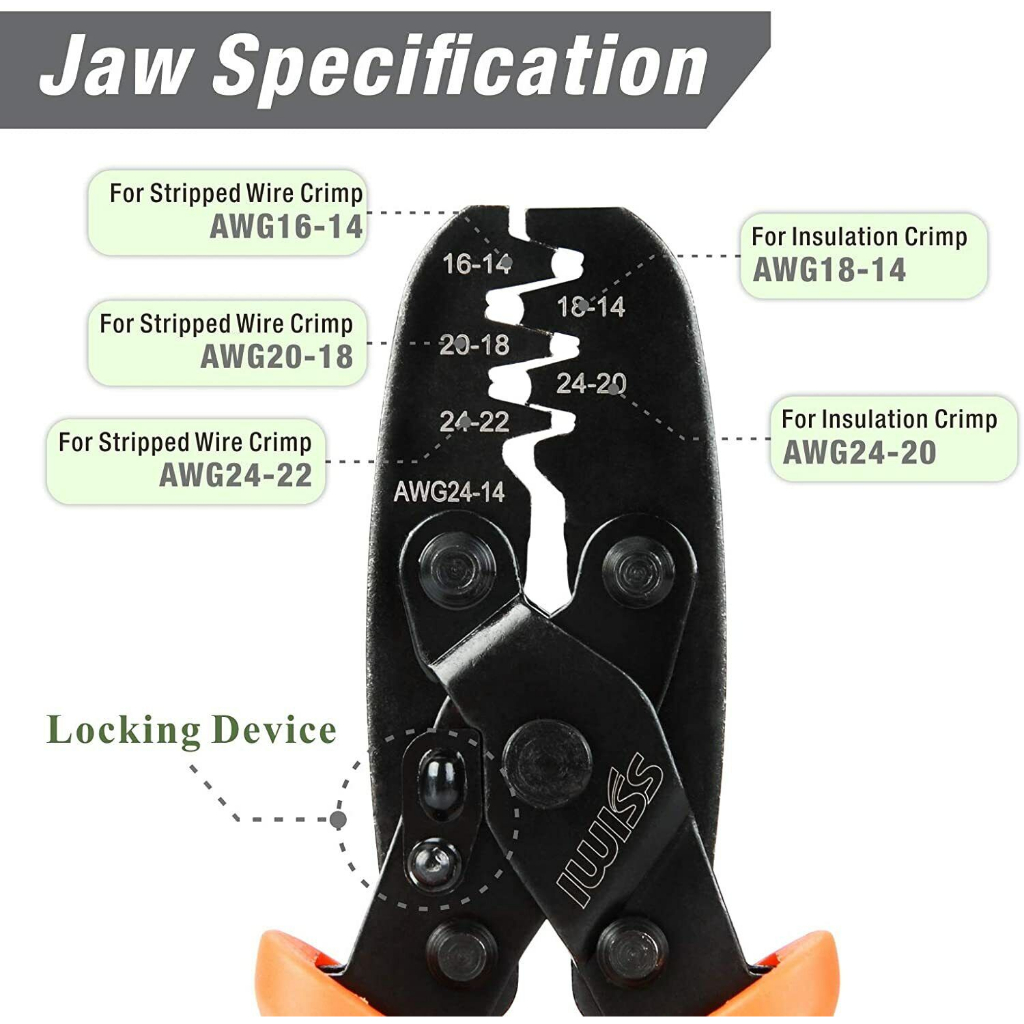 คีมย้ำขั้ว-iwiss-iws-1424a-คีมย้ำขั้วต่อสายไฟสําหรับรถยนต์