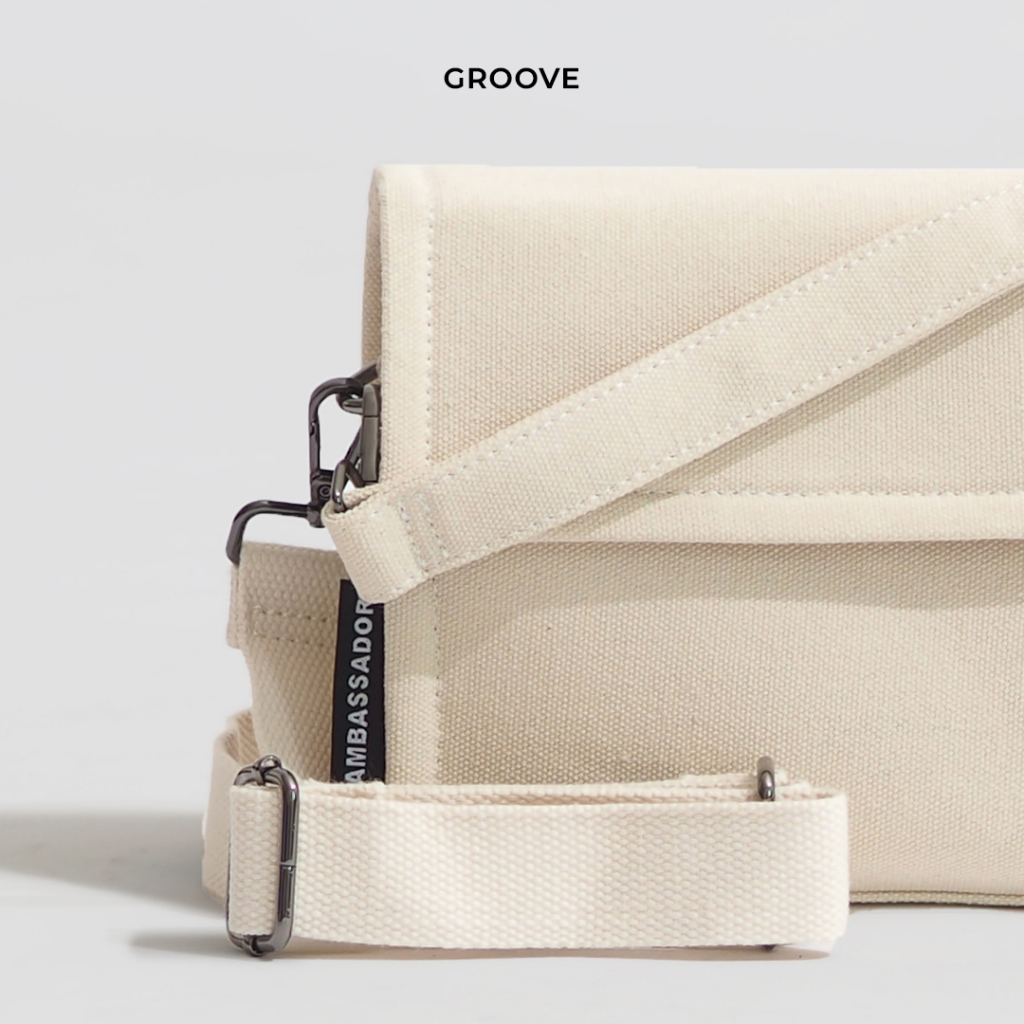 abdstore-new-groove-bag-กระเป๋าผ้าแคนวาส-พร้อมกระเป๋าใบเล็ก-mini-groove-สกรีนชื่อได้-10-ตัวอักษร-by-ambassador-7001