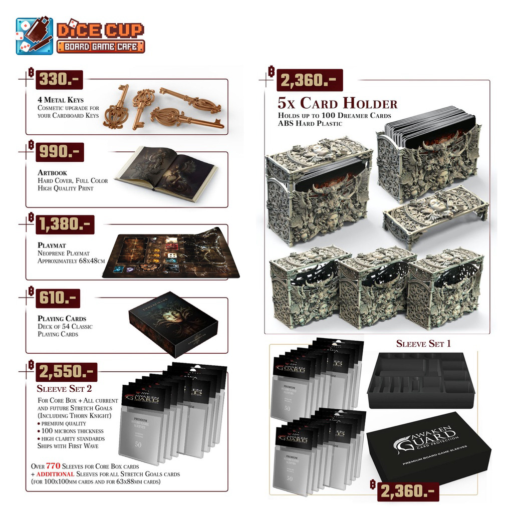 ของแท้-etherfields-kickstarter-expansion-amp-add-ons-2-deck-holders-playmat-board-game