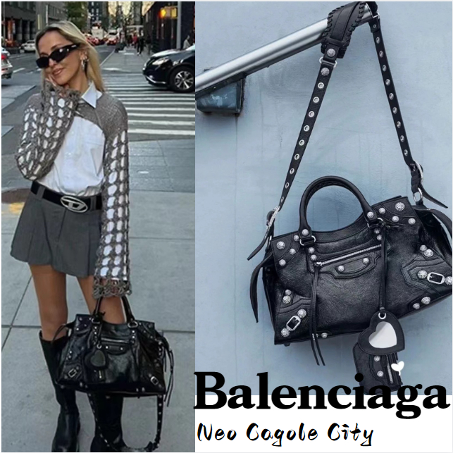 บาเลนซิเอก้าbalenciaga-สไตล์ล่าสุด-neo-cagole-city-ใบเล็ก-กระเป๋าถือ-กระเป๋าผู้หญิง-กระเป๋าสะพายข้าง-สไตล์ล่าสุด-ซื้อของ