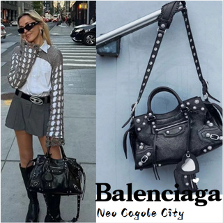 บาเลนซิเอก้าBalenciaga สไตล์ล่าสุด/Neo Cagole City ใบเล็ก/กระเป๋าถือ/กระเป๋าผู้หญิง/กระเป๋าสะพายข้าง/สไตล์ล่าสุด/ซื้อของ