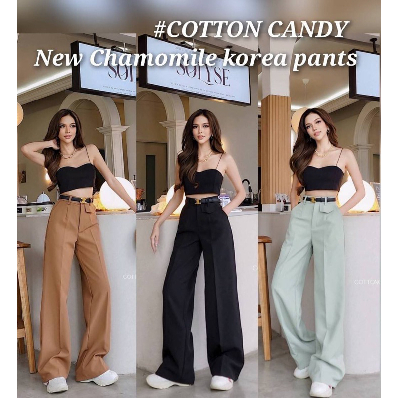 cotton-candy-กางเกงขายาว-new-chamomile-korea-pants