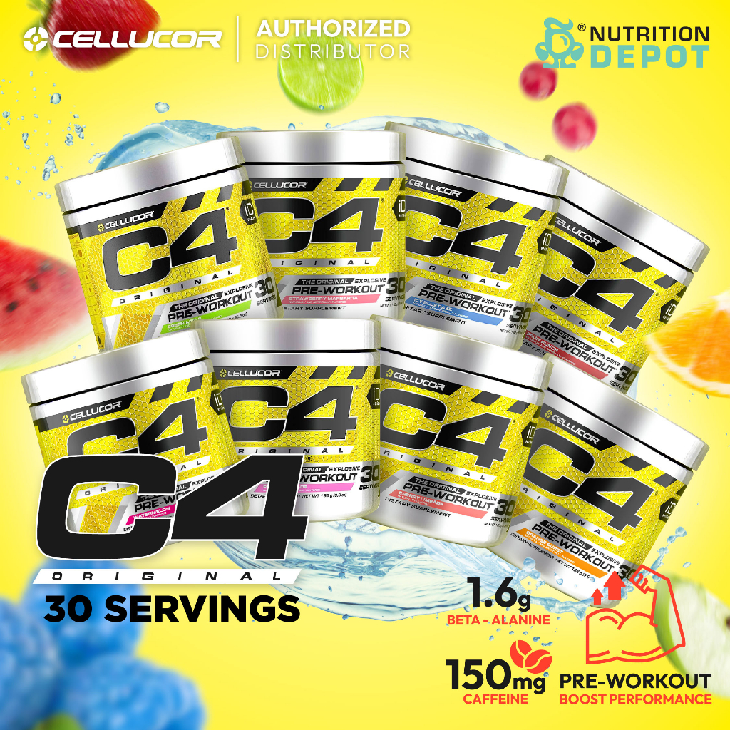Cellucor C4 Original 30 Servings Strawberry Margarita (PreWorkout