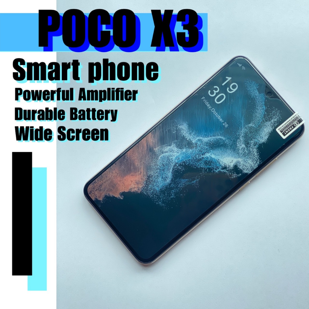 โทรศัพท์ราคาถูก-รุ่น-poco-x3-แบต-4900-mah-แรม3-แบตอึดจอใหญ่-สีสด