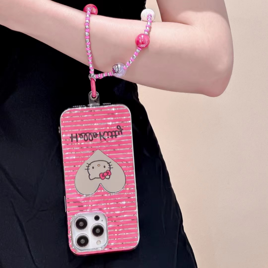 ส่งของขวัญ-เคสไอโฟน-สำหรับ-11-14-for-iphone-case-13-12-pro-max-รูปหัวใจ-กระจกเงา-โซ่มุก-กันกระแทก-เคสนิ่ม-เคสโทรศัพท์