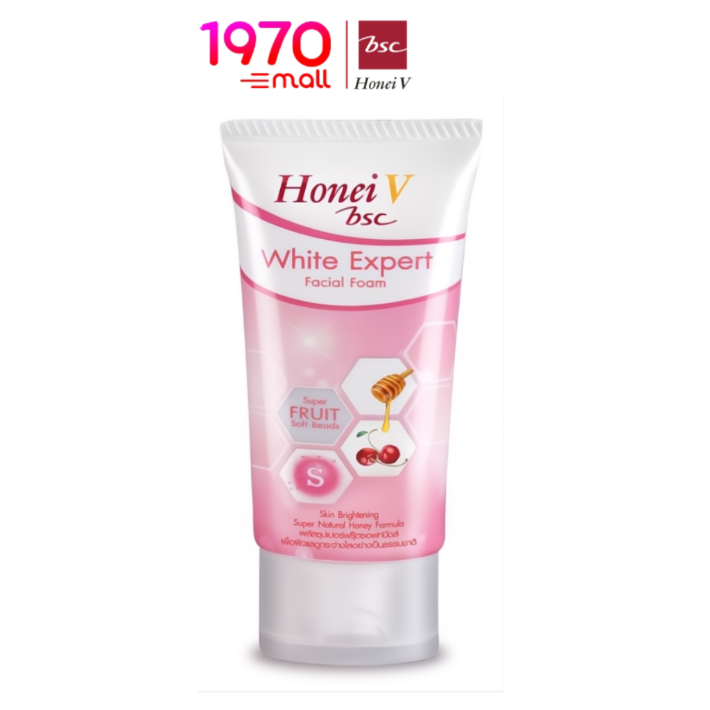 honei-v-bsc-white-expert-facial-foam-50g-โฟมล้างหน้า-ผสมน้ำผึ้งสูตร-white-expert