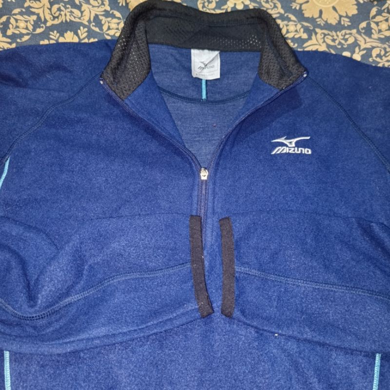 mizuno-fleece-breath-thermo-เสื้อกันหนาวผ้าฟรี๊ซ-แบรนด์แท้-มือสอง