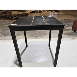ACMEN แอคเมน : โต๊ะสี่เหลี่ยมสีดำ Top หินจริงสีดำ สวยงาม แข็งแรง ทนทาน