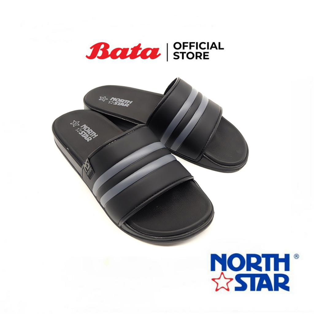 bata-บาจา-north-star-รองเท้าแตะแบบสวม-น้ำหนักเบา-ลุยน้ำได้-ไม่ลื่น-สวมใส่ง่าย-สำหรับผู้ชาย-รุ่น-eden-สำหรับผู้ชาย-สีดำ-รหัส-8616687