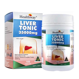Healthway Liver Tonic 35,000 mg 100 capsules อาหารเสริมบำรุงตับที่ดีทีสุด