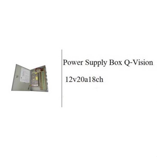 Power Supply Box Q-Vision 12V20A18ch.ยี่ห้อQoolis