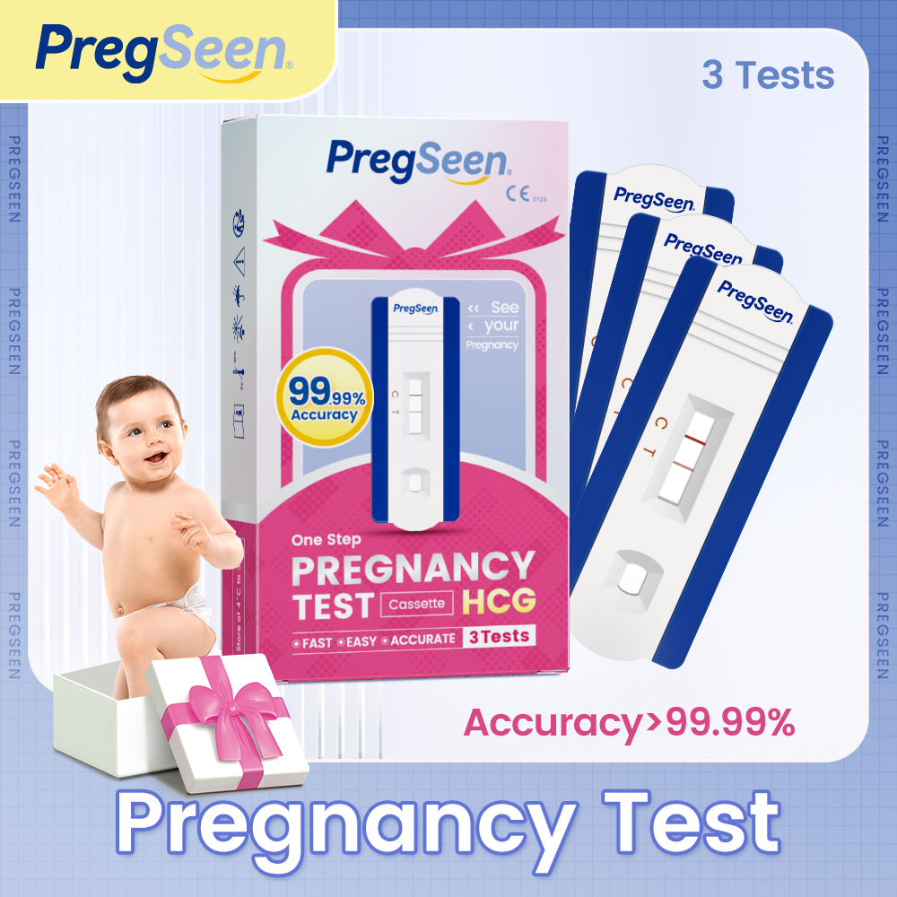 5tests-pregseen-ชุดทดสอบการตั้งครรภ์ความแม่นยำสูง-gt-99-99-สำหรับการทดสอบการตั้งครรภ์-hcg-หญิง-pregnancy-test