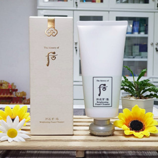 THE HISTORY OF WHOO Gongjinhyang Seol Brightening Foam Cleanser 180ml EXP.01/2024 คลีนซิ่งโฟม