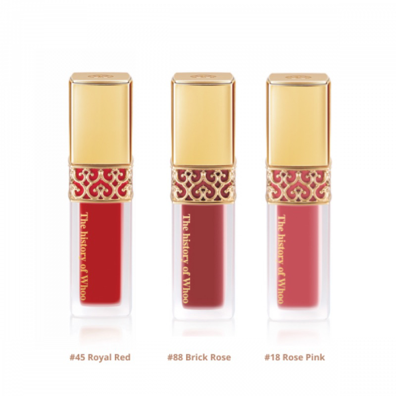 ❤️The history of Whoo Gongjinhyang : Mi Velvet Liquid Lip Rouge (mini 2.1g)
