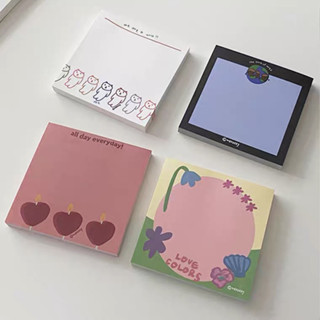 (พร้อมส่ง🌷) Post-it 50 แผ่น กระดาษโน๊ต Korean Ins Same Mazzzzy Notepad โพสต์อิท!