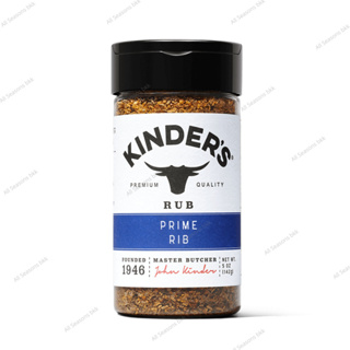 Kinders ผงหมักปรุงรส สำหรับเนื้อวัว หมู ไก่ เนื้อแกะ รสชาติคลาสสิก Rub Prime Rib ขนาด 5oz (142g.) (BBF 08/Jun/2024)