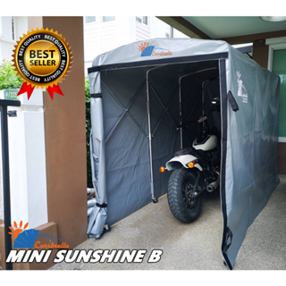 ที่จอดรถอเนกประสงค์พับได้ CARSBRELLA รุ่น MINI SUNSHINE B สำหรับรถมอเตอร์ไซค์ขนาดเล็ก ปกป้องฝุ่นและสิ่งสกปรกทุกชนิด‎โรง