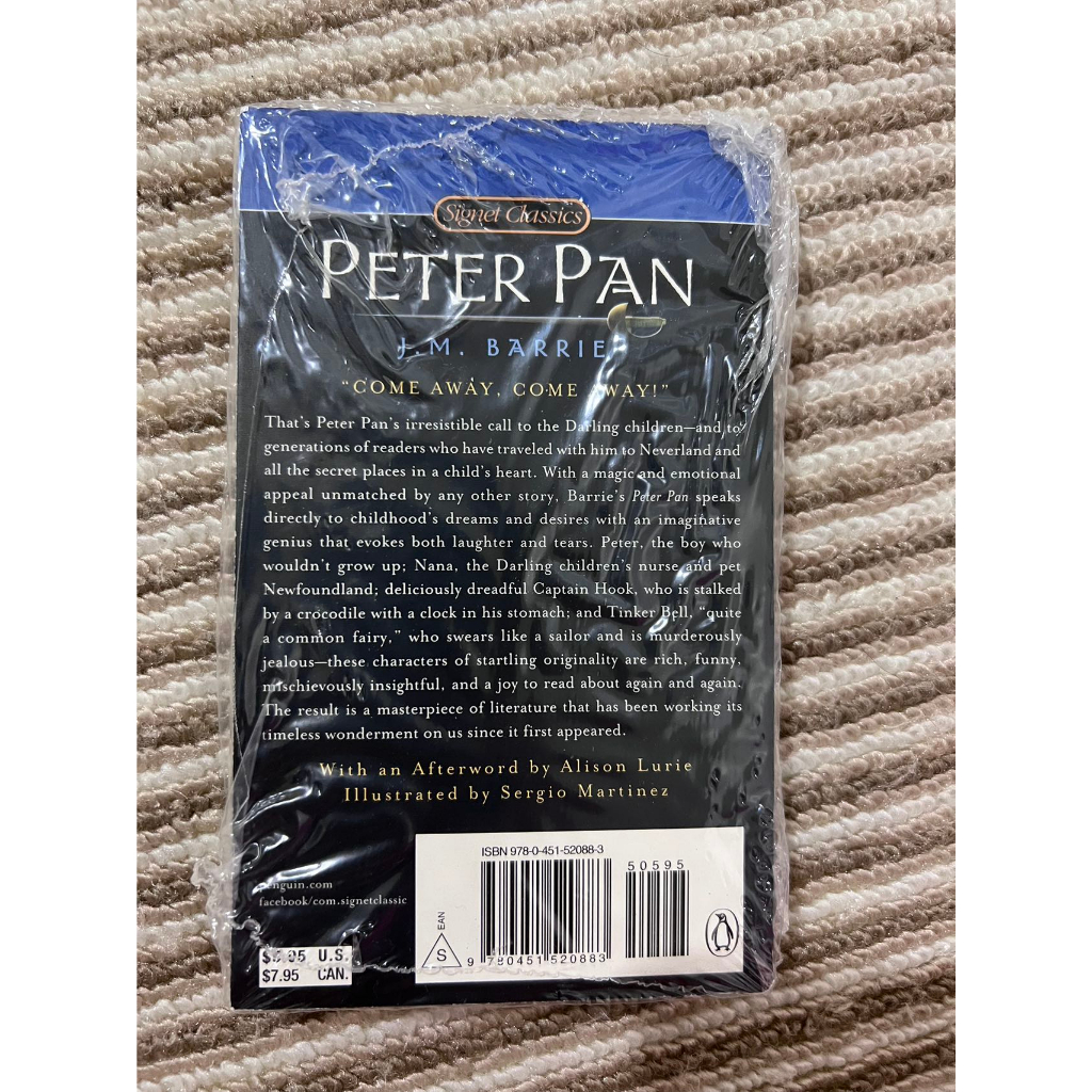 a-book-peter-pan-james-matthew-barrie-english-novel-นวนิยายภาษาอังกฤษ-ปีเตอร์-แพน