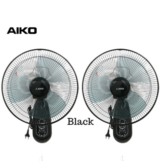 AIKO SM-1635 (สีดำ) จำนวน 2 ตัว  พัดลมติดผนัง 16 นิ้ว  ***รับประกันมอเตอร์ 2ปี