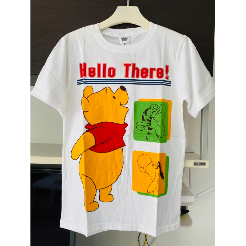 หมีพูห์-เสื้อยืดลิขสิทธิ์แท้-เสื้อผู้ใหญ่-pooh