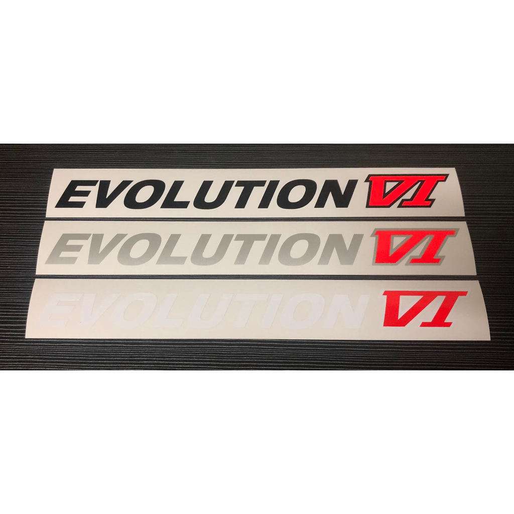 EVO 6 สติกเกอร์แต่งรถ EVOLUTION VI งานไดคัท **หากต้องการซื้อคู่ ให้กด ...