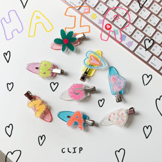 🌼ตัวPหมดค่า🌼amuse stuff-Hair clip with acrylic กิ้บติดผม