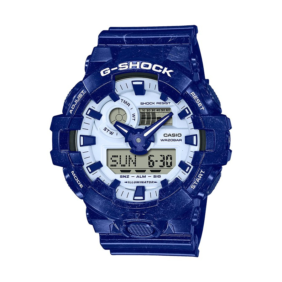 ผ่อนเดือนละ389-casio-g-shock-ga-700bwp-2a-ของแท้-100-พร้อมส่ง-ประกัน-1-ปี